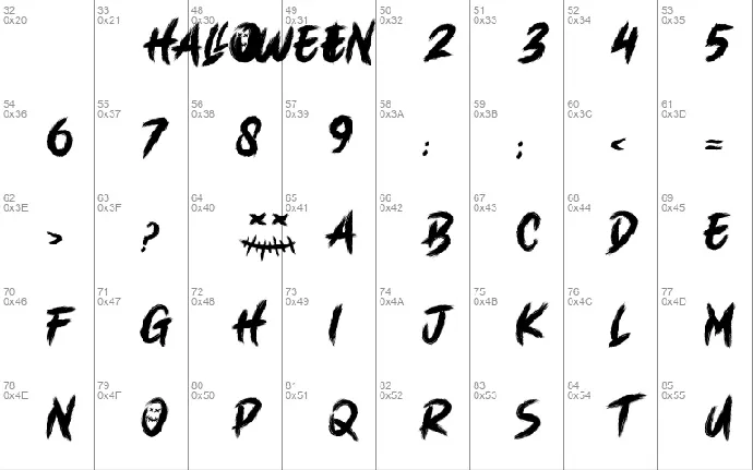 HALLOWEENN font