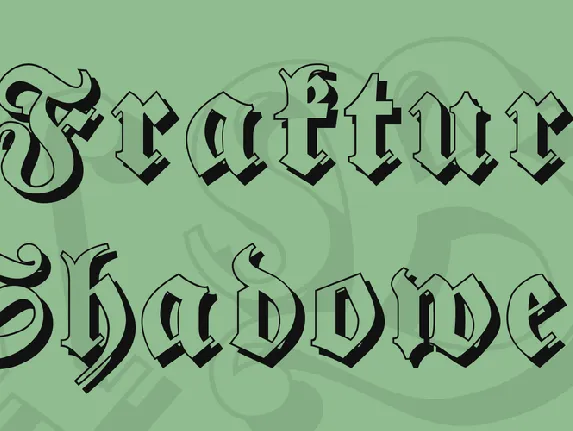 Fraktur Shadowed font