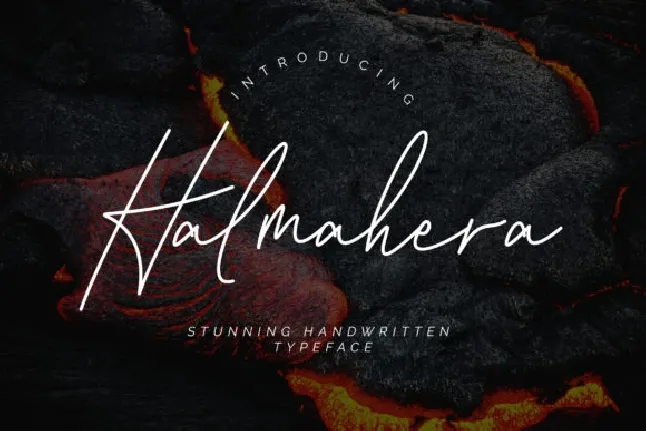 Halmahera Signature font