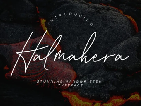 Halmahera Signature font