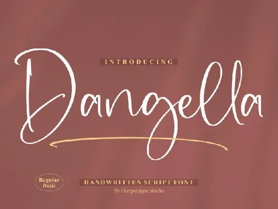 Dangella font