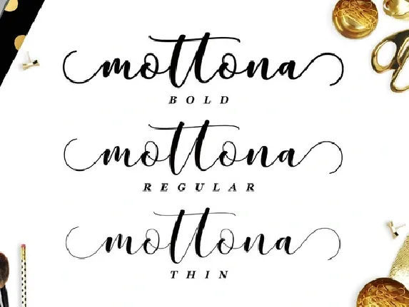 Mottona Script font