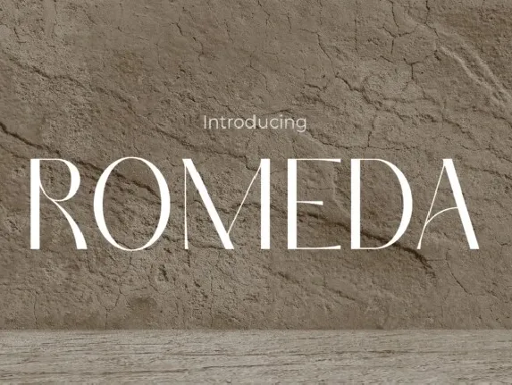 Romeda font