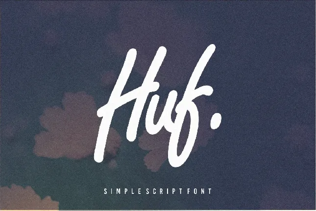 Huf Script font