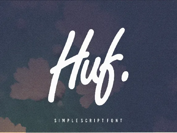 Huf Script font