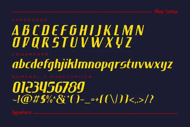 Play setan font