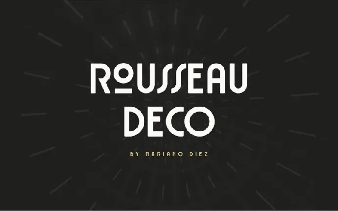 Rousseau Deco font