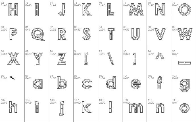 Labirin font