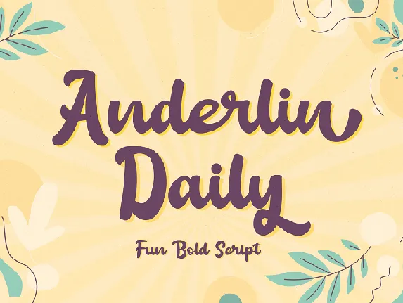 Anderlin Daily font