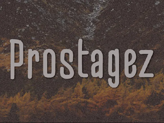 Prostagez font