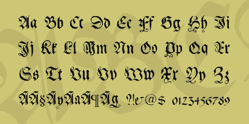 Gebetbuch Fraktur font