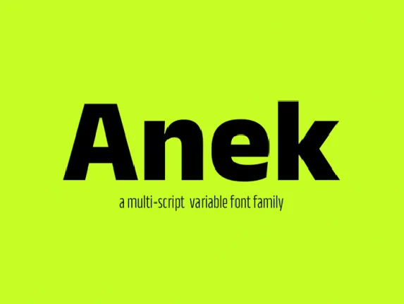 Anek Family font