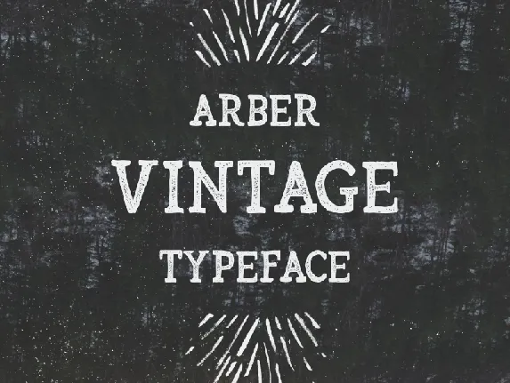 Arber Vintage font