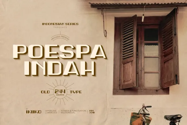 Poespa Indah font