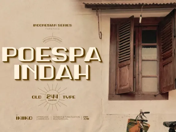 Poespa Indah font