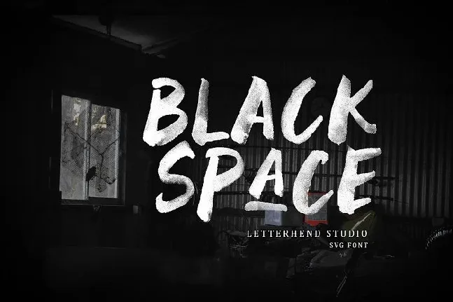 Black Space SVG font