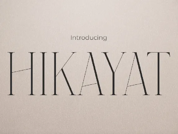 HIKAYAT font