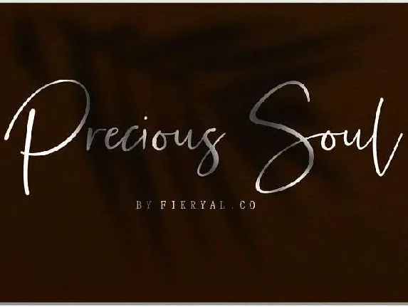 Precious Soul Script Free font