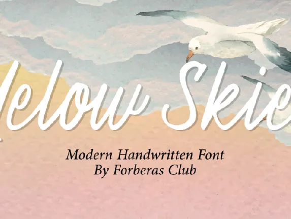 Yellow Skies Demo font