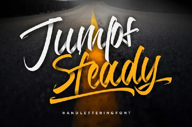 Jumps Steady Calligraphy font