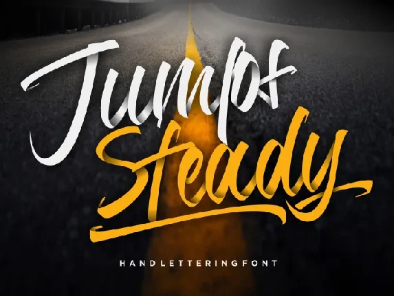 Jumps Steady Calligraphy font