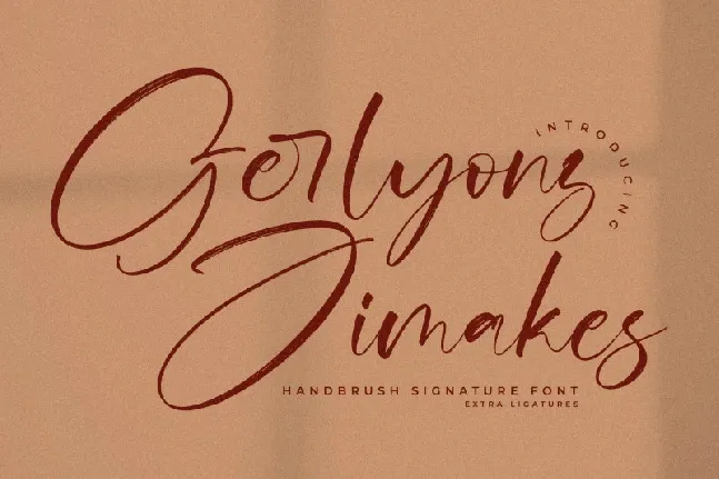 Gerlyonz Jimakes font