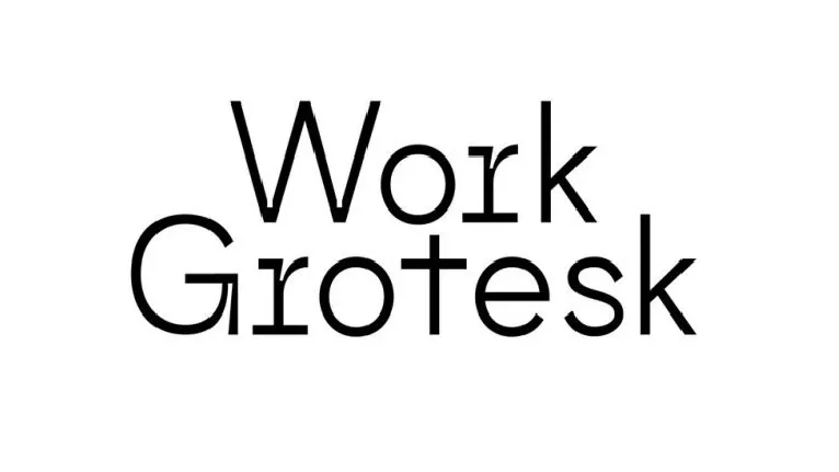 Work Grotesk Family font