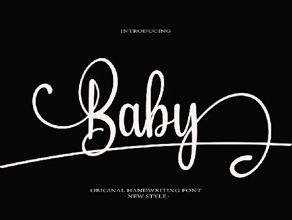 Baby Calligraphy font