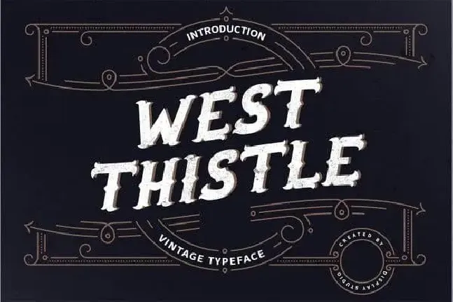 West Thistle Display font