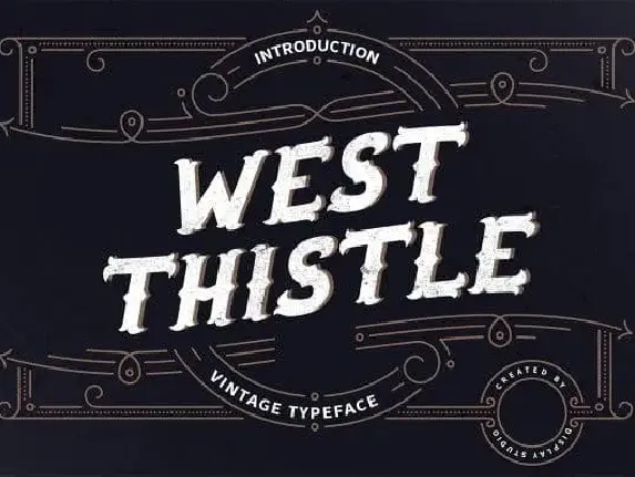 West Thistle Display font