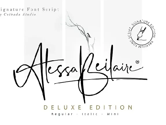 Alessa Beilaire Deluxe Edition font