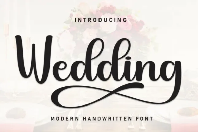 Wedding Calligraphy font