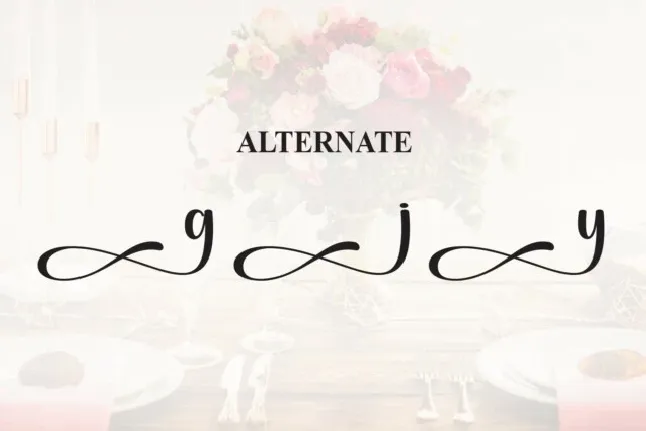 Wedding Calligraphy font