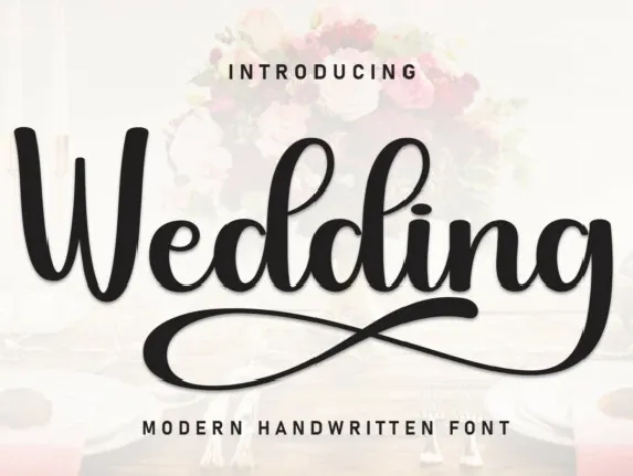 Wedding Calligraphy font