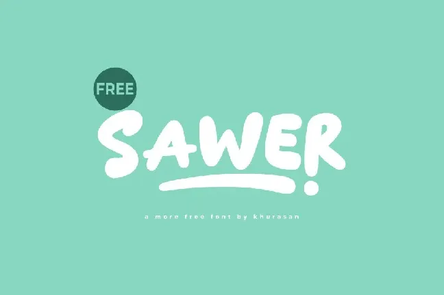 Sawer font