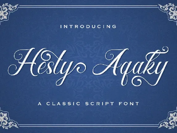 Hesty Aqaky font