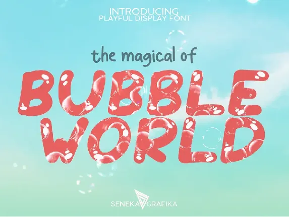 Bubble World font