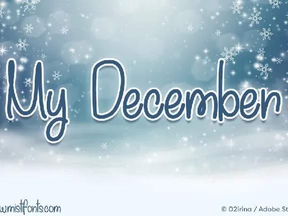 My December font