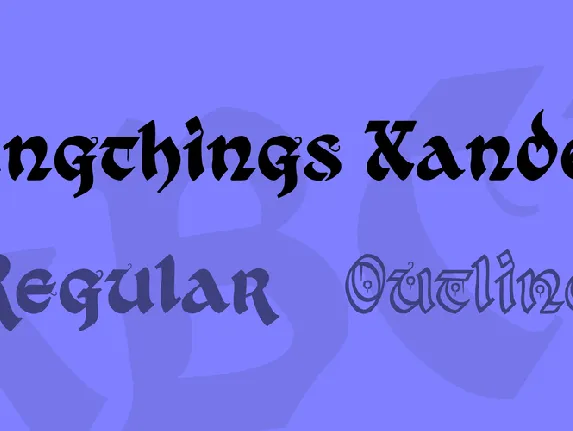 Kingthings Xander font