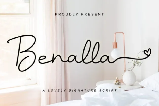 Benalla Signature Script font