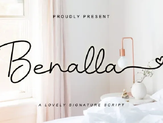 Benalla Signature Script font