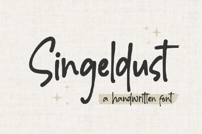 Singeldust font