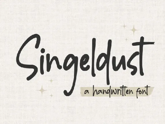 Singeldust font