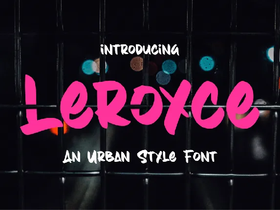 Leroyce font