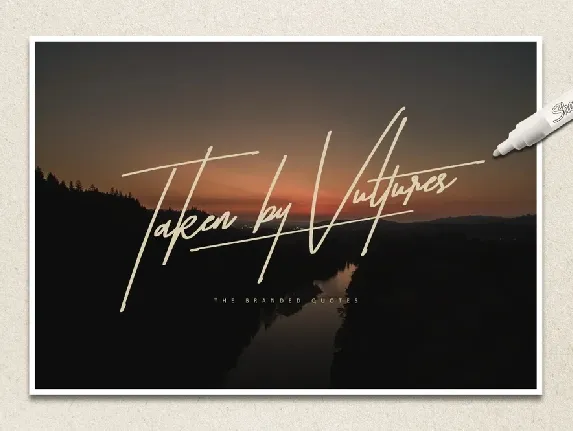 Taken by Vultures Typeface Free font