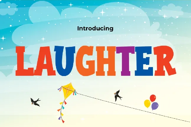 LAUGHTER font