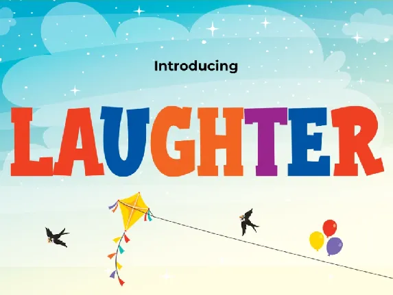 LAUGHTER font