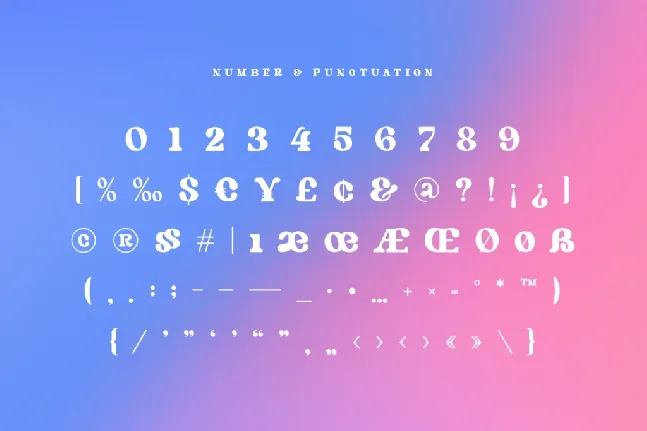 SS Rainbow font