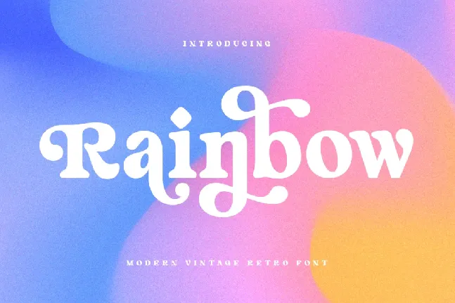 SS Rainbow font