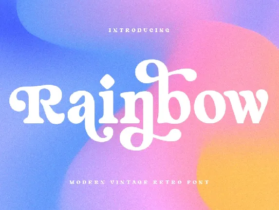 SS Rainbow font